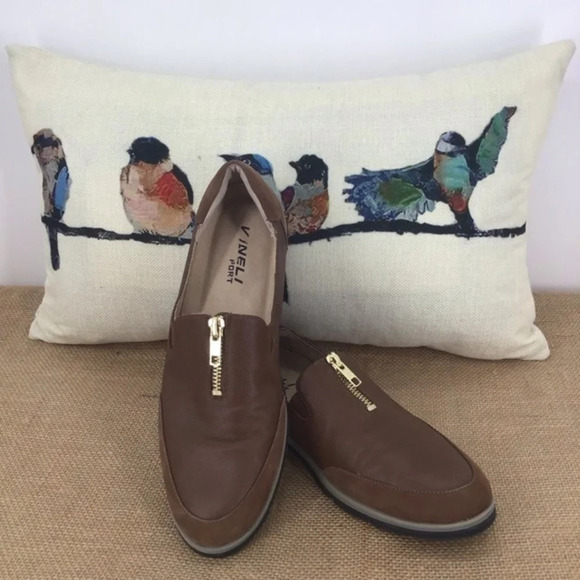 Vaneli Women’s Sport Quaver Brown Leather Slip-On Wesley Loafer Size 8N - Picture 2 of 11